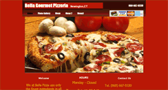Desktop Screenshot of bellagourmetpizzeria.com